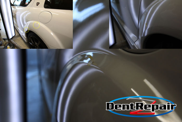 ＲＸ－８リアフェンダーのへこみ、修理後の写真