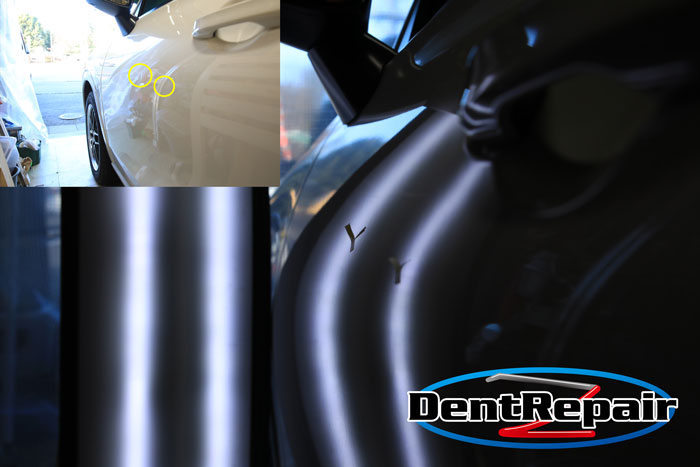 ＺＲ－Ｖ助手席ドアのへこみ、修理後の写真