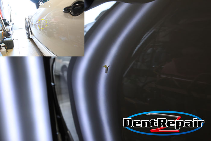 ８６助手席ドアのへこみ、修理後の写真